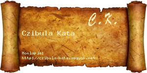Czibula Kata névjegykártya